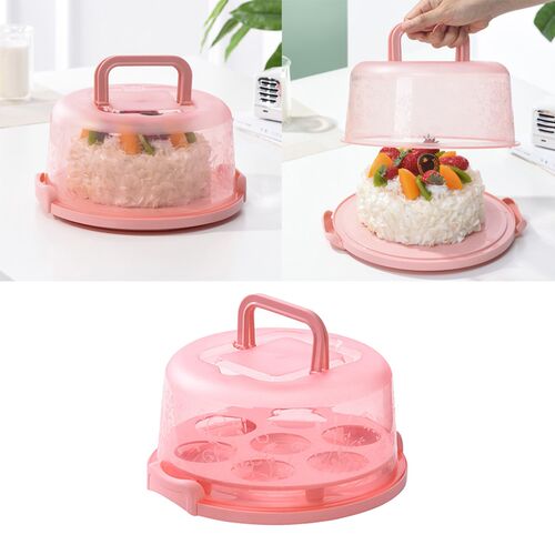 Cake Dessert Cupcake Muffin Carrier Container Translucent Do