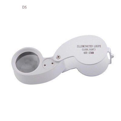 Mini 40X Power Jewelers Magnifier Magnifying Glass Eye Loup
