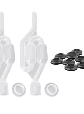 Wine Beer Brewing Equipt 2 S-Shape Twin Bubble Water Airlock