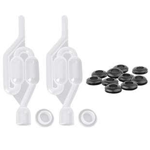 Wine Beer Brewing Equipt 2 S-Shape Twin Bubble Water Airlock