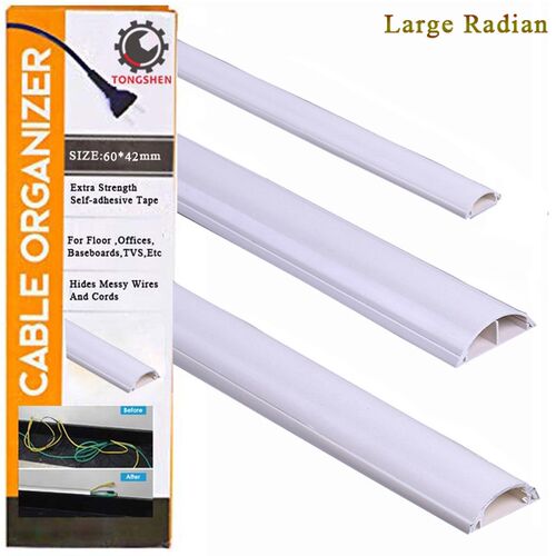 60x42mm Overfloor Cord Protector PVC Duct Floor Wire Cover F