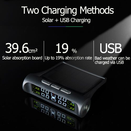 SINOVCLE Car TPMS Tire Pressure Alarm Monitor System Interna