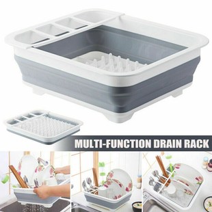 Collapsible Dish Drainer/Drying Dish Rack/strainer Caravan C