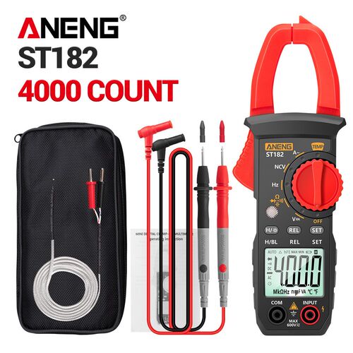 ST182 Mini Digital Clamp Meter AC Current Multimeter DC/AC V