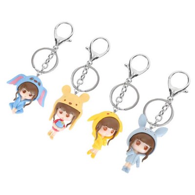 Resin Cartoon Keychains  Cartoon Cute Keychains Resin Doll G