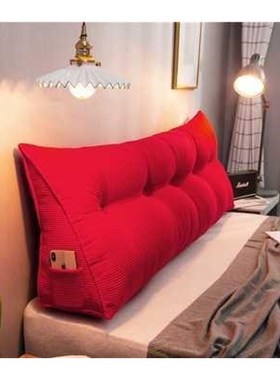 Pillow Back Support Cushions Cotton Linen Bedside  Reading