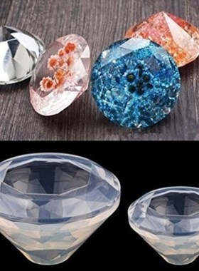 Crystal drop diamond silicone mold ocean diamond size pendan