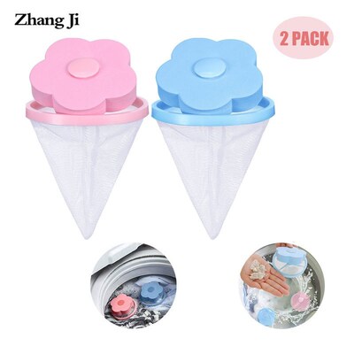 ZhangJi 2 Pcs Washing machine filter bag Washer Lint Traps F