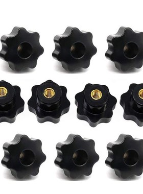 10PCS M6 Female Knob Screws M6 x 32mm Female Threaded Star H