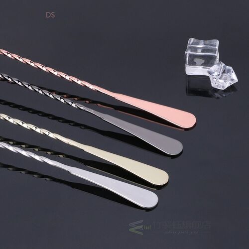 Stainless Steel Muddler Threaded Bar Tool Swizzle Stick Cock