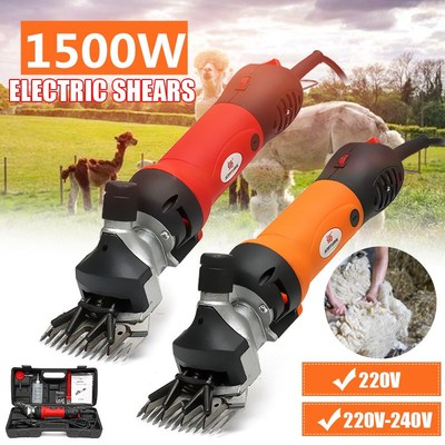 1500W 220V 6 Speed Electric Wool Shears Goat Sheep Pet Hair