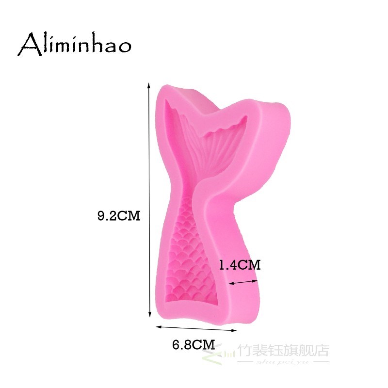 B0562 Mermaid Tail Fondant chocolate Moulds Silicone Mold Ca