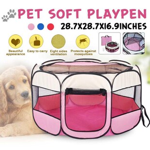NEW Portable Outdoor Kennels Fences Dog Tent Houses 73x73x43