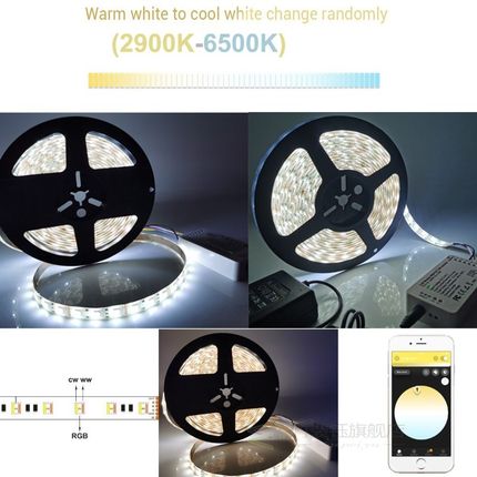 Zigbee 3.0 LED Light Strip 5M 12V/24V 5in1 RGBCCT 5050 Smart