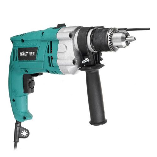 1980W 220V 3800RPM Electric Impact Drill Kit Handheld Flat D