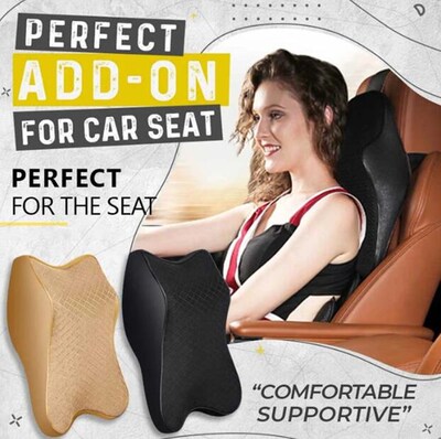 Car Seat Headrest Neck Rest Cushion Memory Foam Comfortable