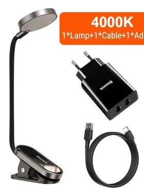 Book Light SB Led Rechargeable Mini -On Desk Lamp Light Flex