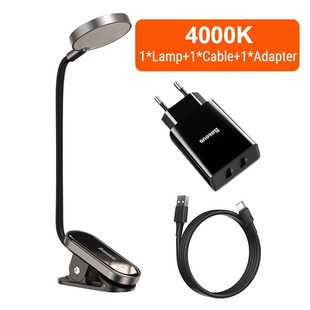 Book Light SB Led Rechargeable Mini -On Desk Lamp Light Flex
