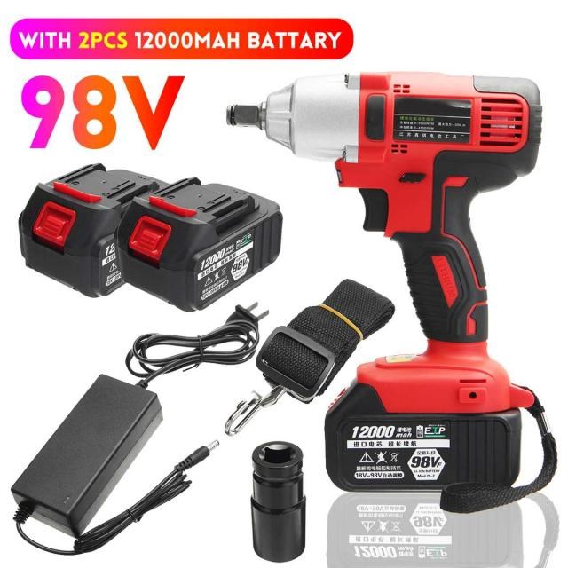 98V Impact Wrench Brushless Cordless Electric Wrench 330N.m