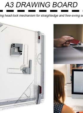 New Portable A3 Drawing Board Table Draft Painting Boards Wi