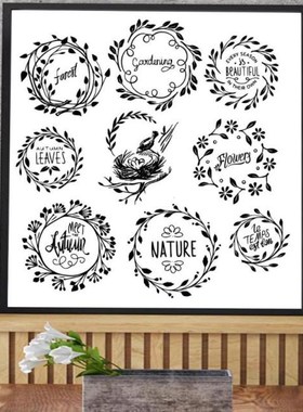 适用于est Garland DIY Silicone Clear Stamp Cling Seal Scrapb