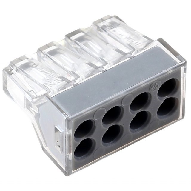 (100pcs/lot) PCT-108 ( 773-108) 8P push wire wiring connecto