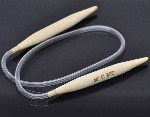 New 1PC 40cm (Total Length) Bamboo Sewing Needles Circular K