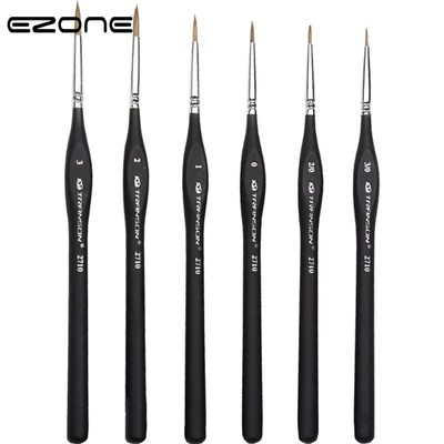 Wooden Wolf Hair Painting Brush Hook Line Pen Writing Pen 1P