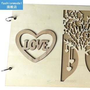 Fenkicyen Wedding Guestbook Wooden Guest Signature Wedding B