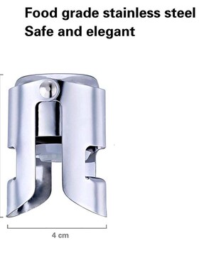 Stainless Steel Champagne Stopper Bottle Plug Wine Saver Vac