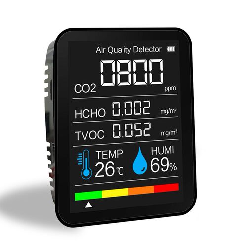 Portable CO2 Meter Digital Temperature Humidity Sensor Teste