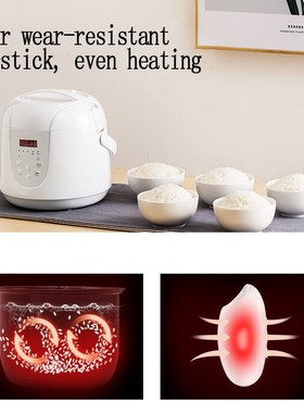 2L Electric Rice Cooker Kitchen Mini Cooker Small Rice Cook