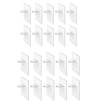 10Pcs Plastic Closet Cabinet Shelf Support Clips Shelf Suppo