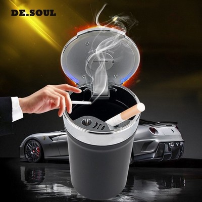 Fashion Auto Accessories Car Ashtray With LED Lights Environ