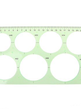 Plastic Ruler Circles Geometric Template Ruler Stencil Measu