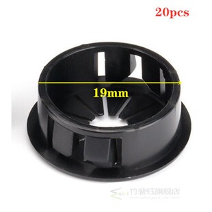 20pcs Plastic Plastic Cable Hole Cover PC Computer Desk Roun