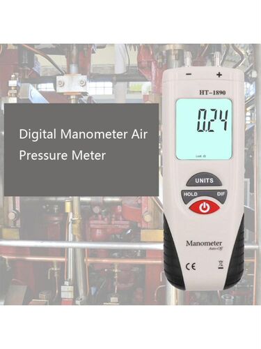 HT-1890 Digital Manometer, Dual Port Air Pressure Meter Pres