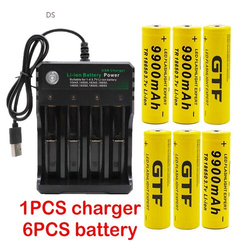 New 18650 battery 3.7V 9900mAh rechargeable lion batter