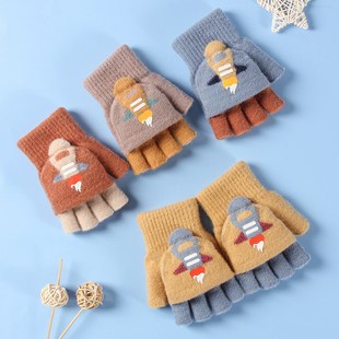 Children's Winter Gloves Fingerless Knitted Gloves Children'