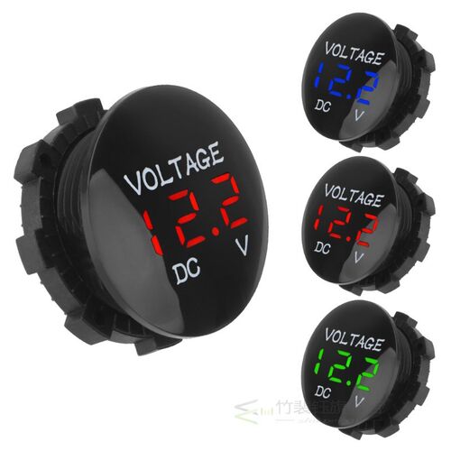 Voltage Meter Tester  For Car Auto Motorcycle Boat  Led Disp