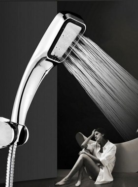 300 hole Pressurized Water Saving Shower Head ABS With Chrom