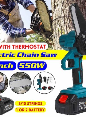 4 Inch 3000 RPM Electric Saws 30000 Mah Rechargeable Chainsa