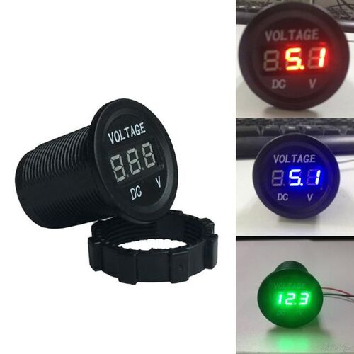 DC 12V 24V LED Voltmeter Voltage Meter Universal Waterproof
