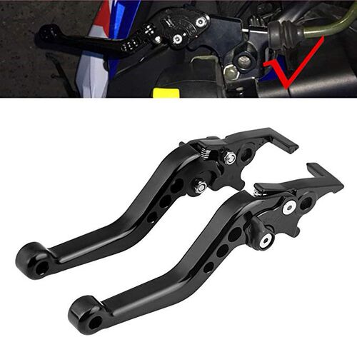 1Pair Clutch Brake Handle Levers niversal Adjustable Aluminu