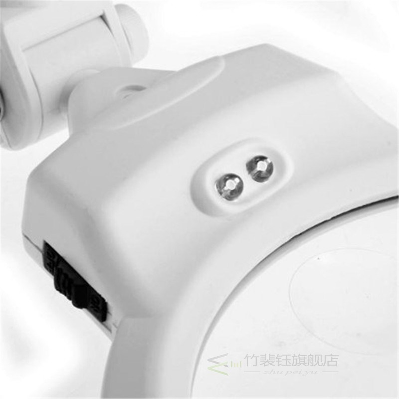Magnifying Lens Table Magnifier With 2 LED Light Foldable De