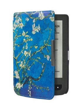 Folio PU leather cover case for pocketbook 614/624 /626 plus