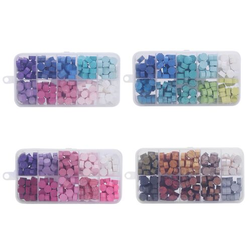 200pcs Sealing Wax Box Set Seal Stamp Beads for Vintage Craf