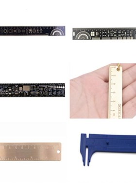 Multi Styles PCB Ruler 适用于 Electronic Engineers 适用于 Ge