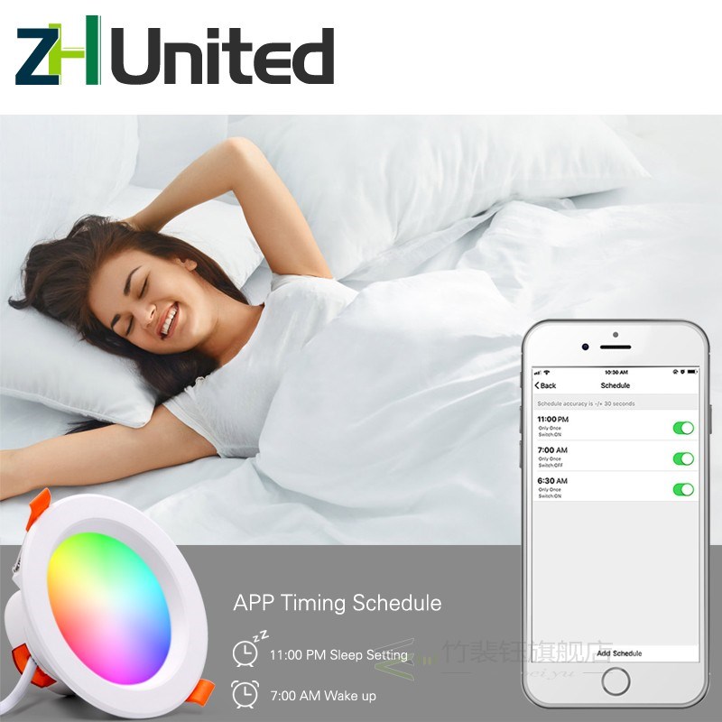 LED Downlight WiFi Smart APP Dimming Round Spot Light 5W 7W