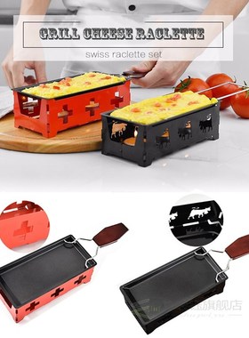 Grill Cheese Raclette Set Non-stick Griller Mini BBQ Cheese